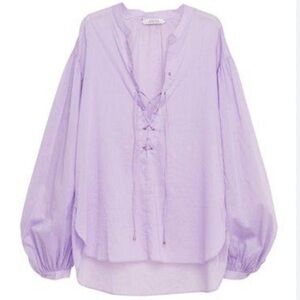 DOROTHEE SCHUMACHER TRANSPARENT FANTASY BLOUSE - LILAC